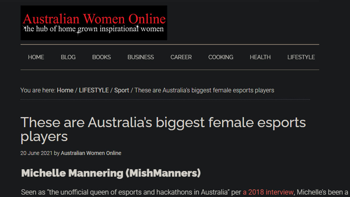 These are Australias biggest female esports players