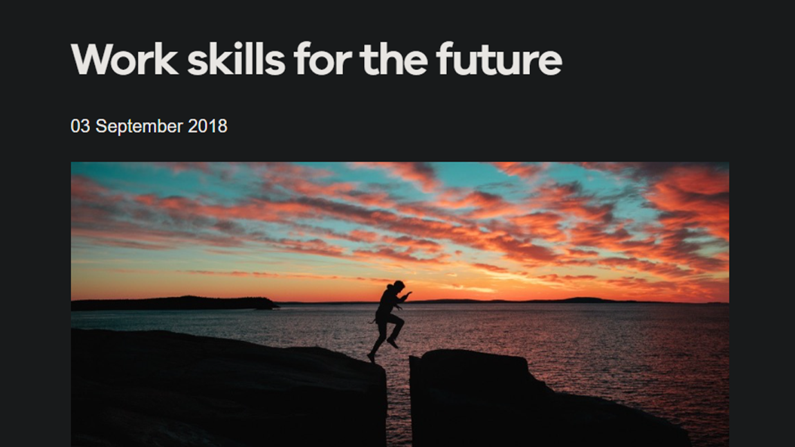 Work skills for the future