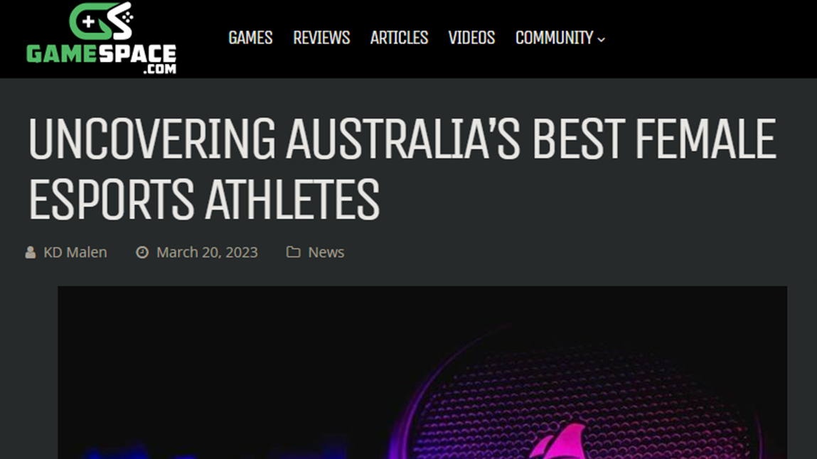 UNCOVERING AUSTRALIAS BEST FEMALE ESPORTS ATHLETES