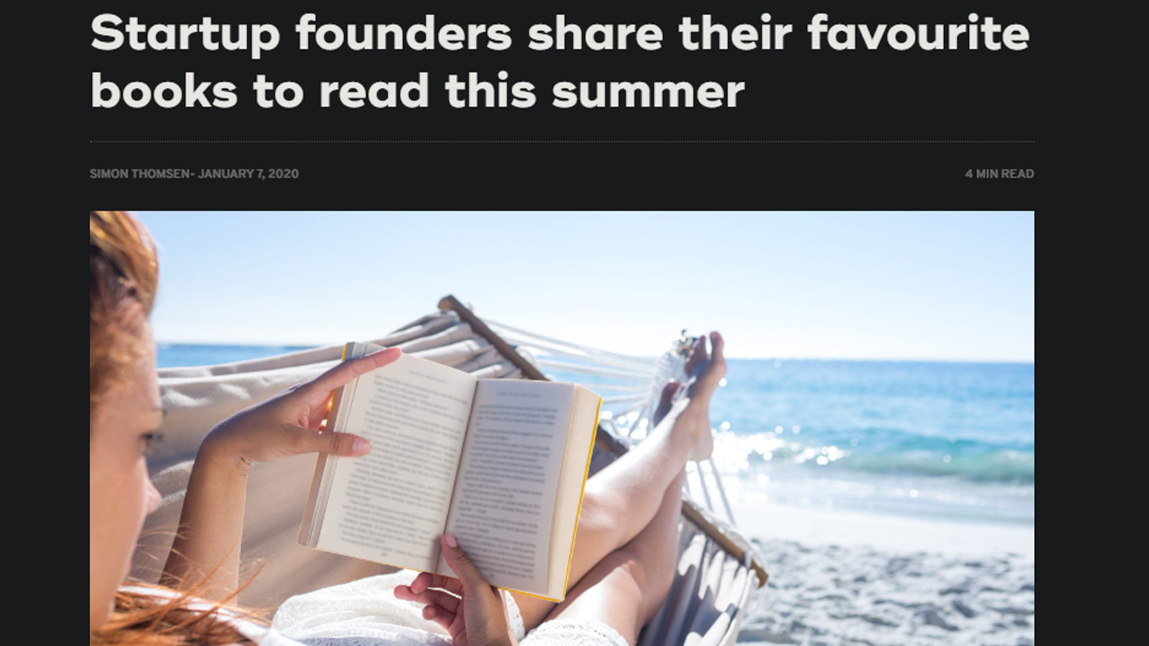 Startup founders share their favourite books to read this summer