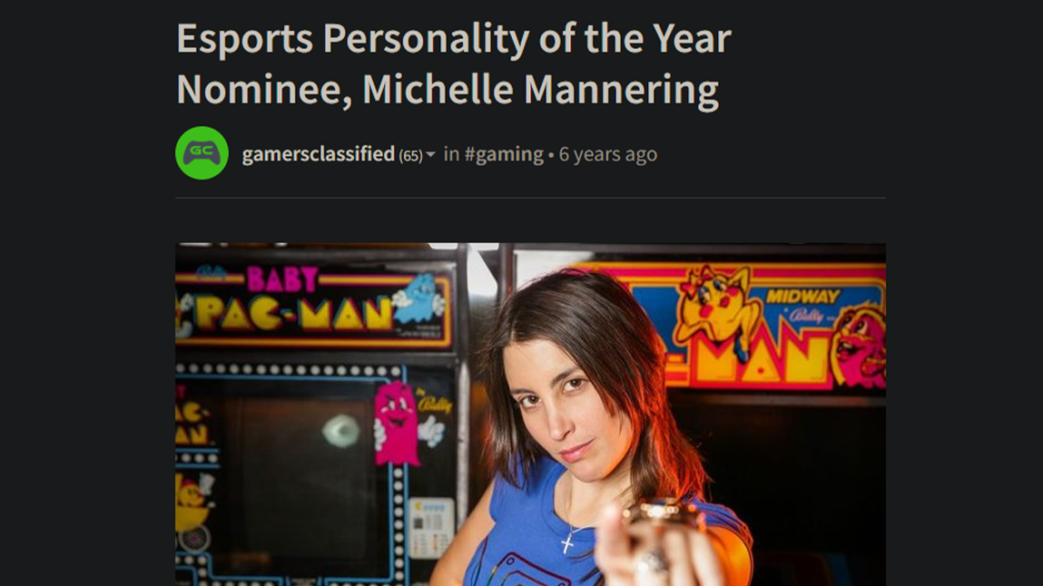 Esports Personality of the Year Nominee, Michelle Mannering