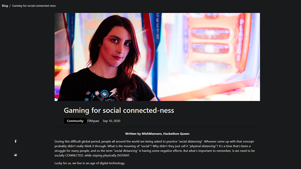 Gaming for social connected-ness